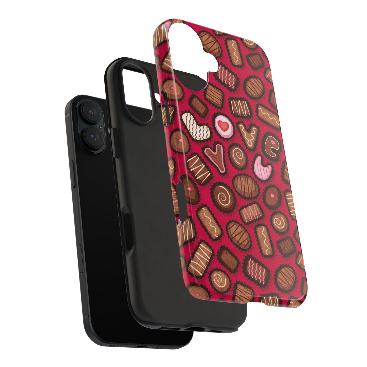 Valentine Chocolate Pattern Tough Phone Case