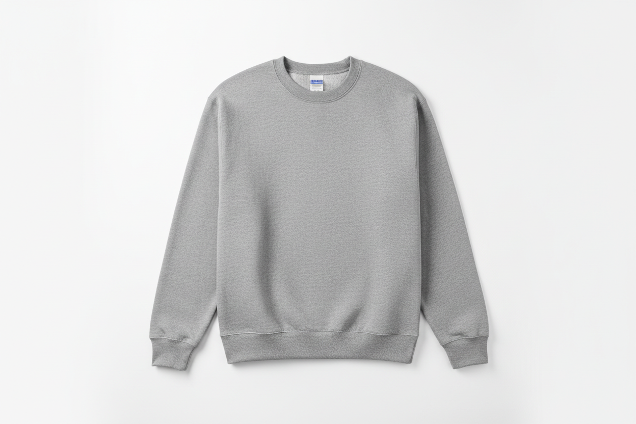 Ash Gray Gildan 18000 Sweatshirt