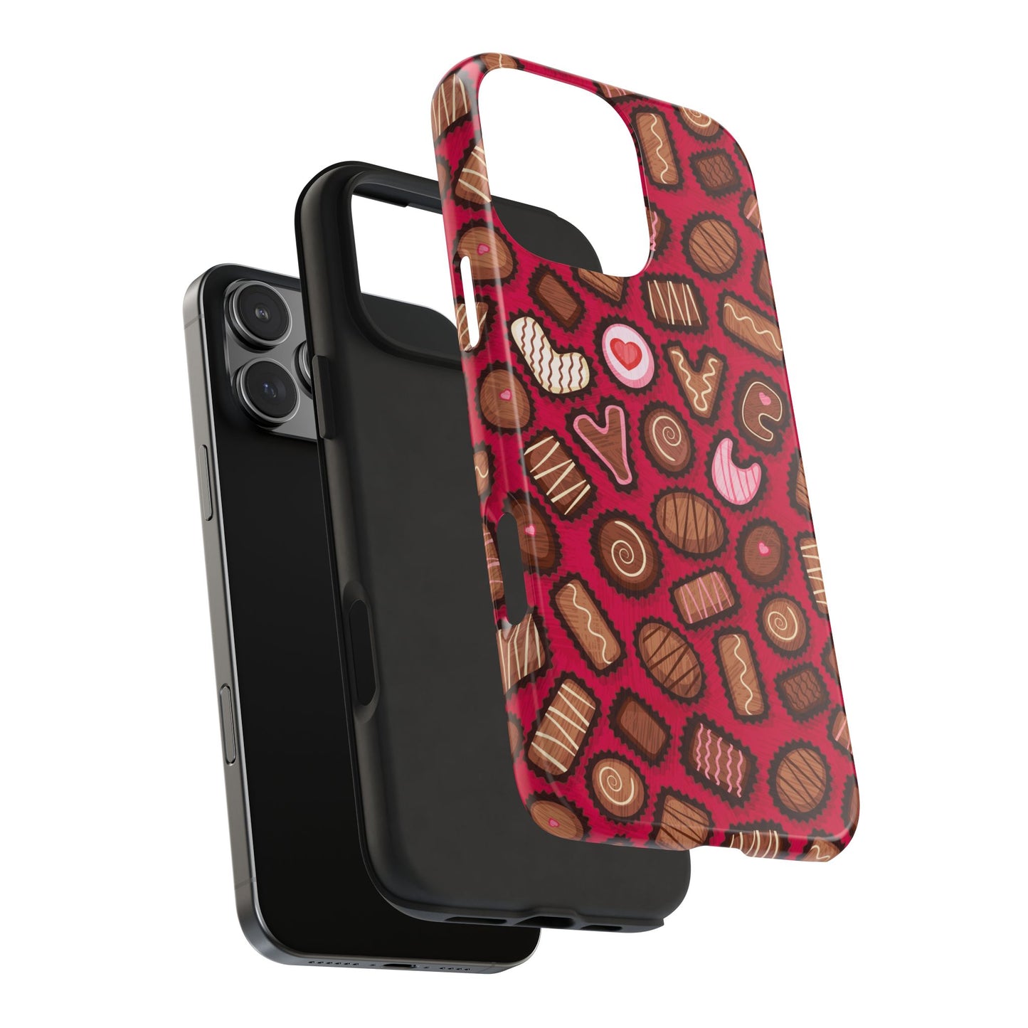 Valentine Chocolate Pattern Tough Phone Case