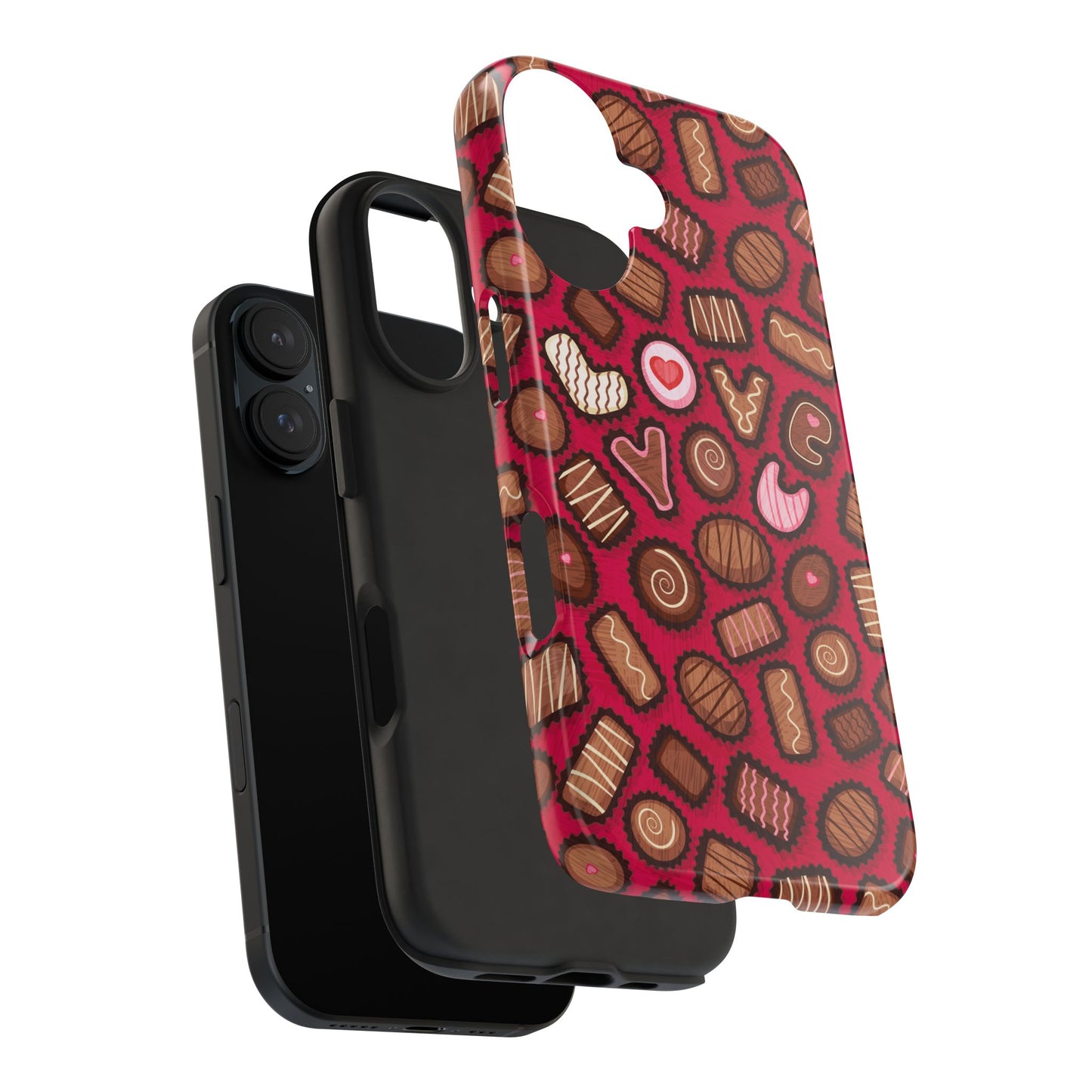 Valentine Chocolate Pattern Tough Phone Case