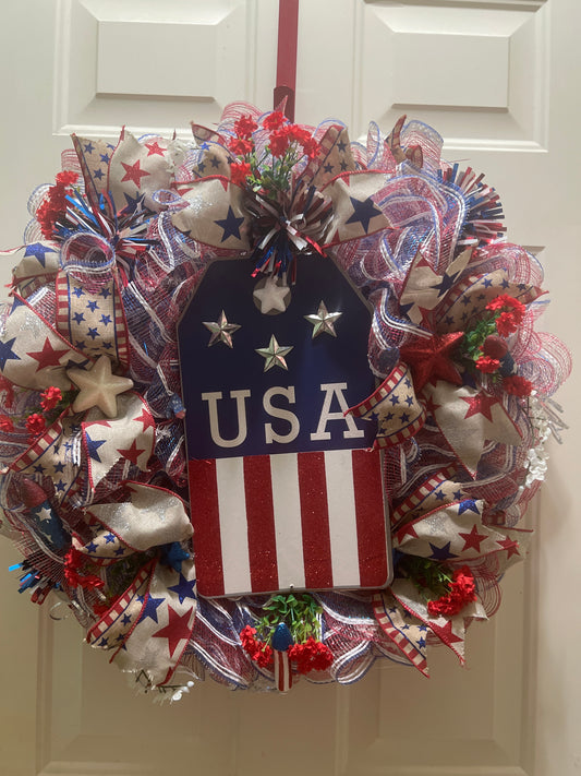 USA Patriotic wreath