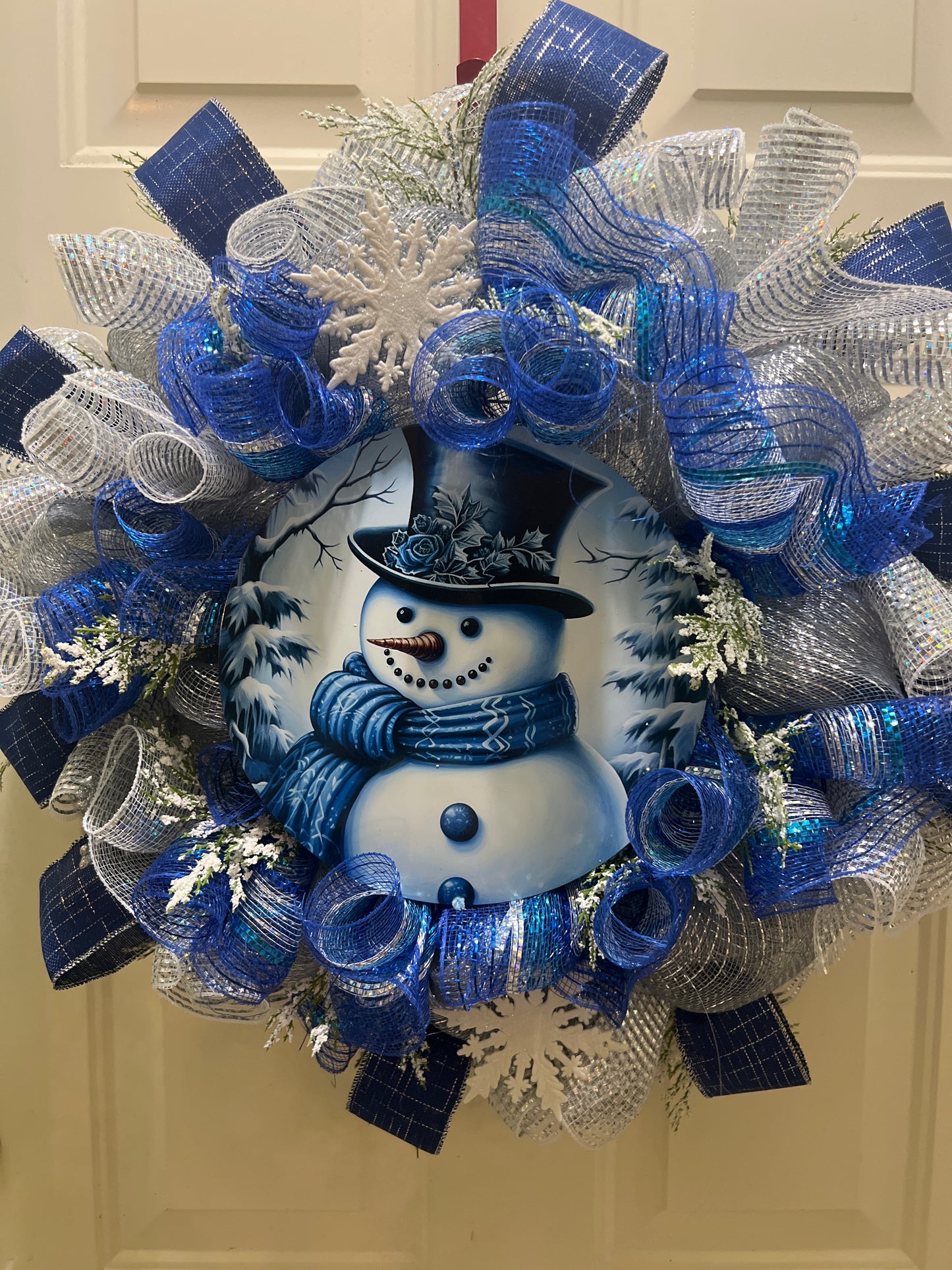 Snowman wreath