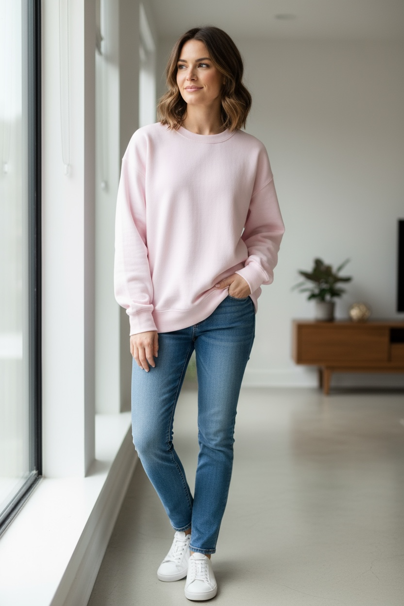 Plain Crewneck Sweatshirt