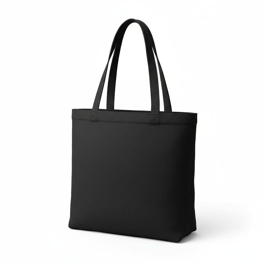black canvas tote 14 x 15 inhes 28 inches long