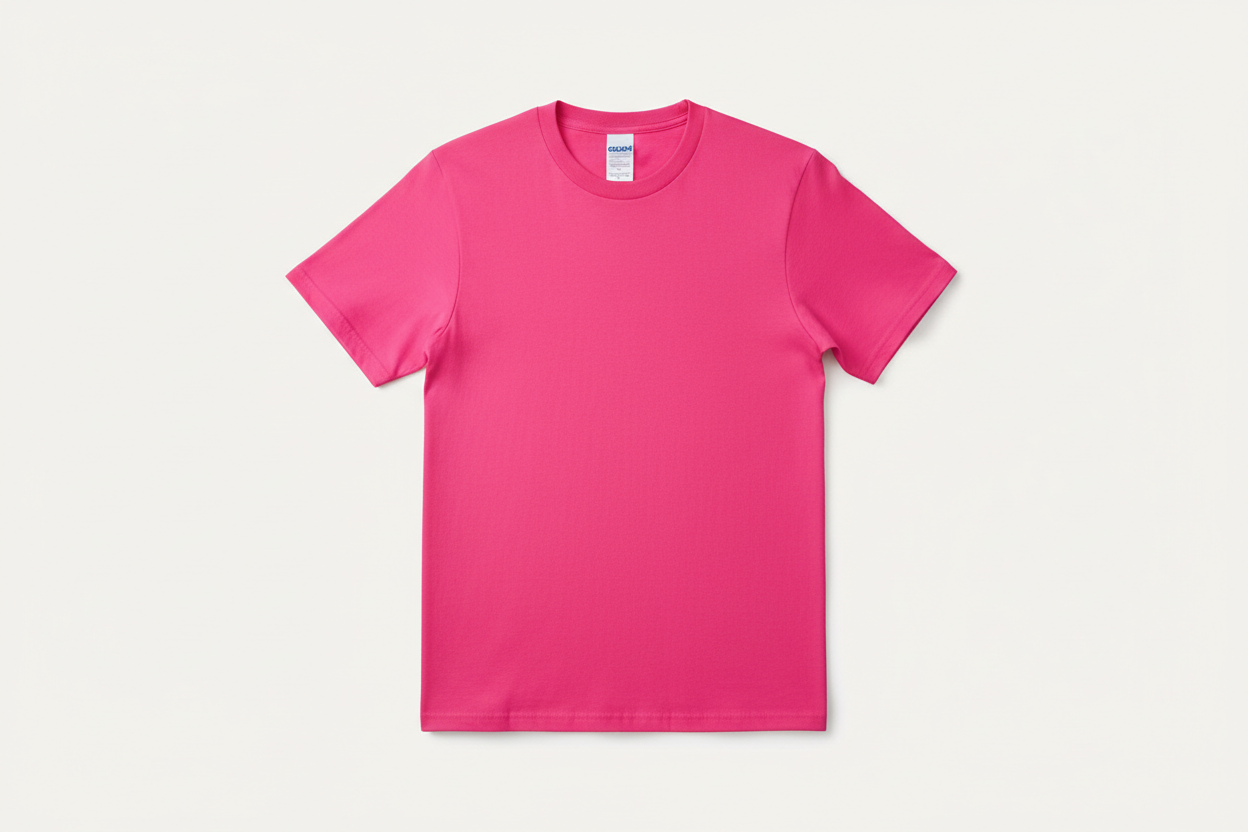 gildan hot pink color tshirt