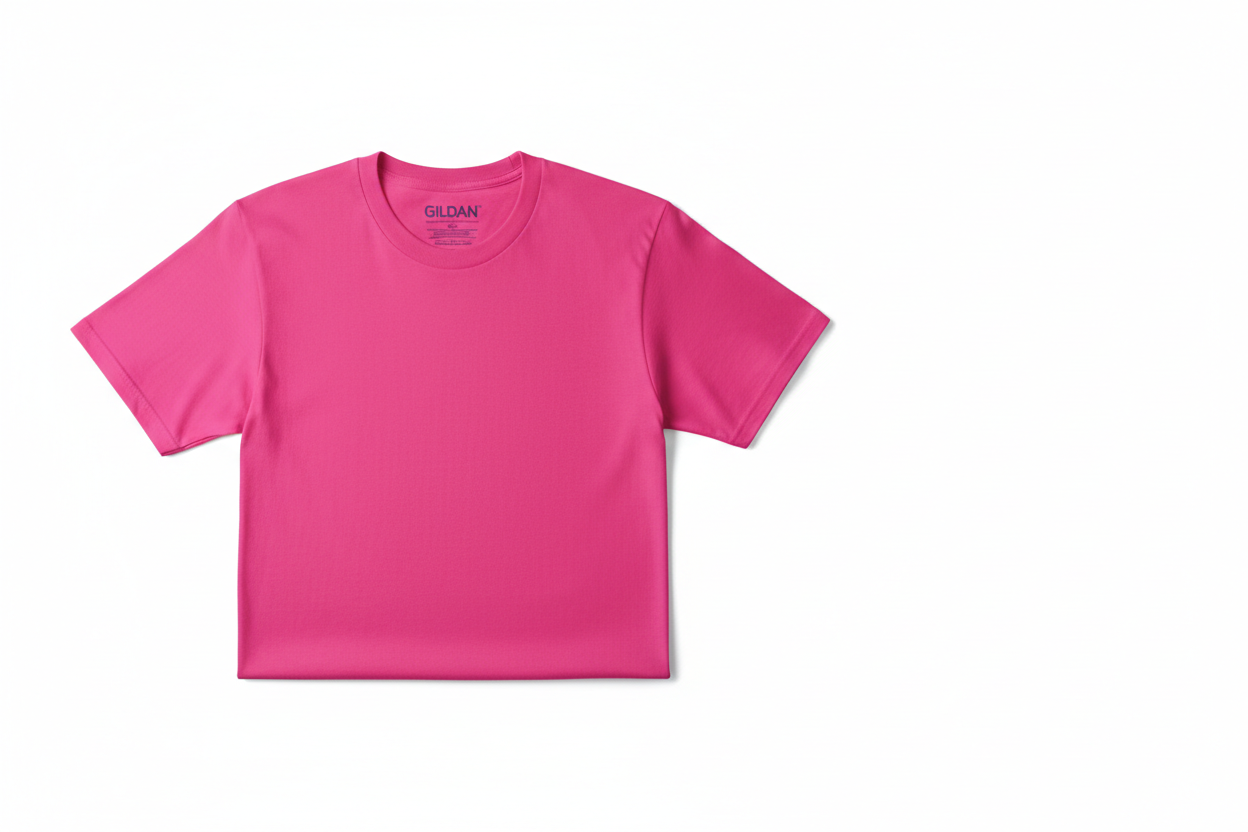 hot pink gildan tshirt