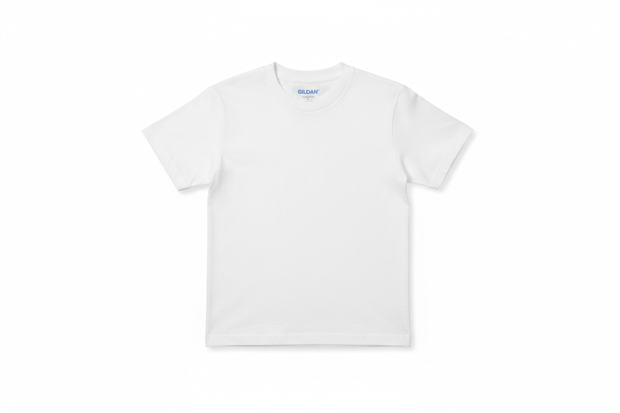 White Gildan Youth T-Shirt