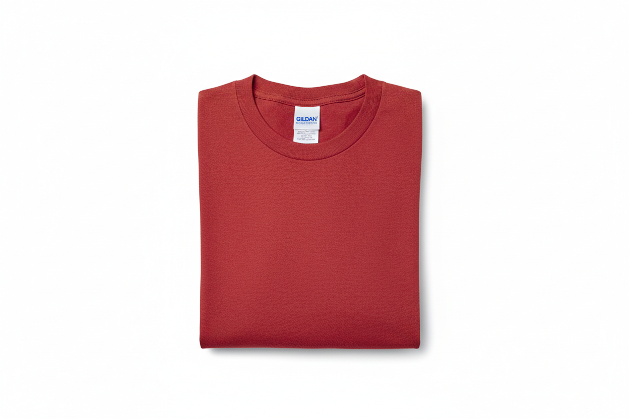 Red Gildan Long Sleeve T-Shirt