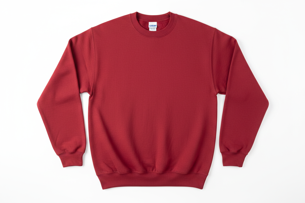 Red Gildan 18000 Sweatshirt