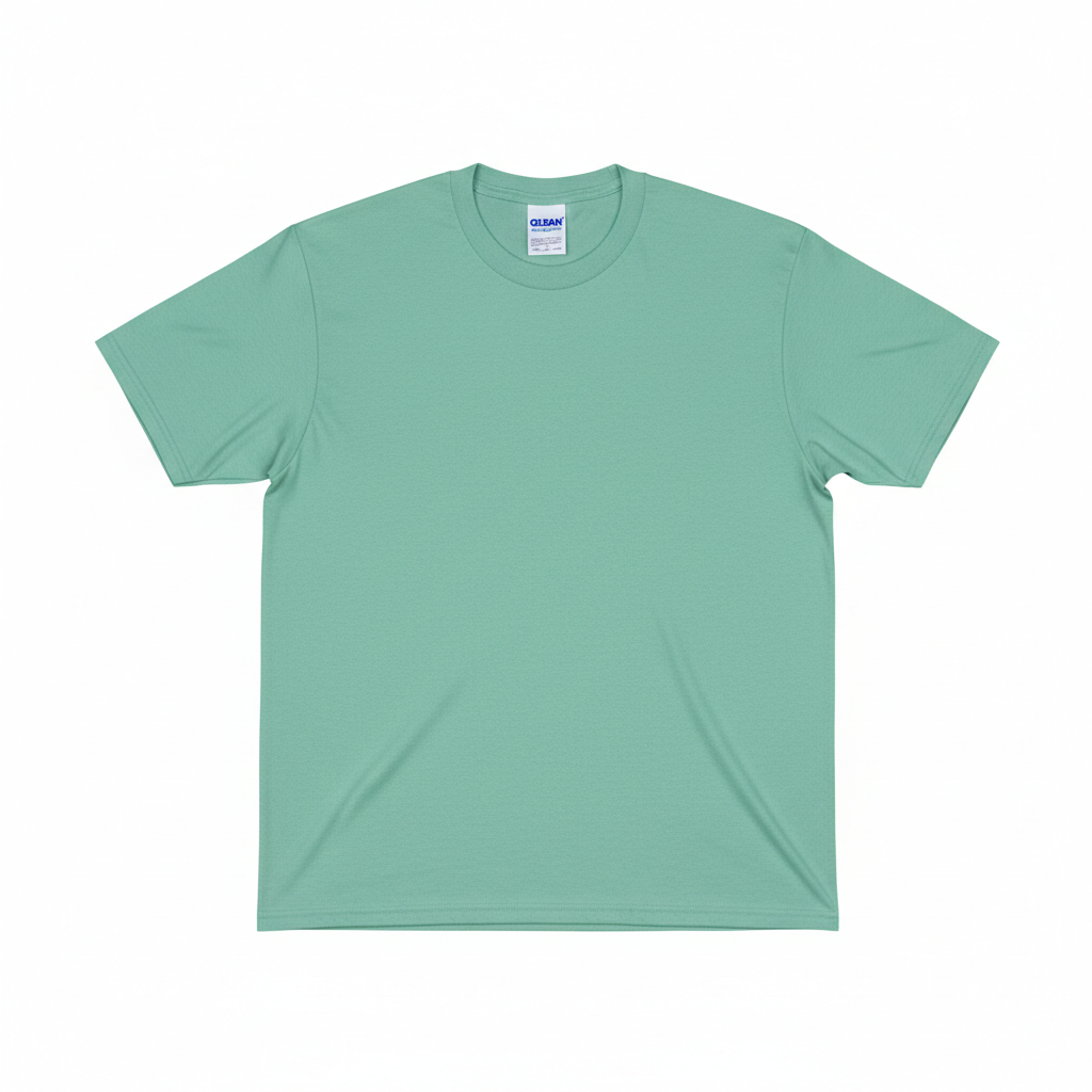 Mint green Gildan heavy cotton t-shirt